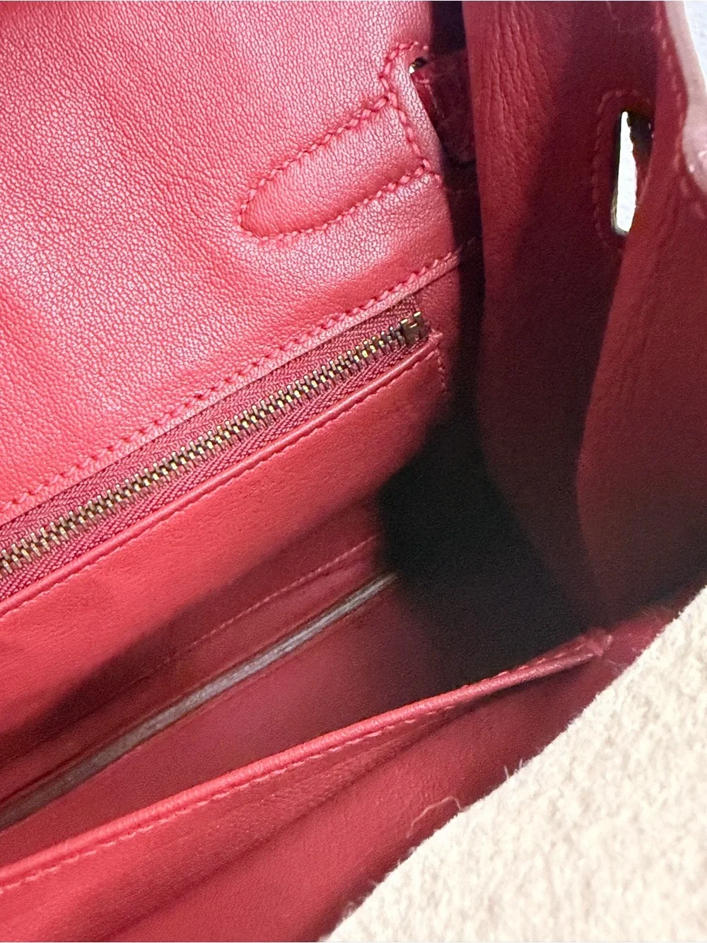 H Birkin 30 rouge red Ferrari cherry genuine Niloticus crocodile touch Togo GHW - Picture 12 of 12